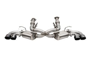 Chevrolet Corvette Performance Exhaust - Rear - CORSA Performance - Cat-Back Variable Sound - Black - `20-`25